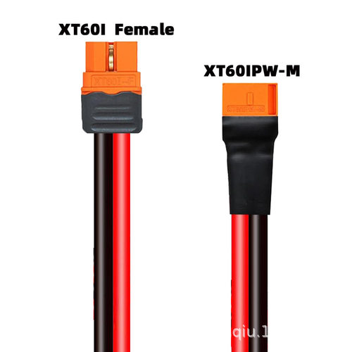 XT60if公母延长线纯铜加粗30A