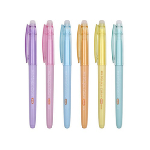 晨光热可擦荧光笔斜头划重点标记大容量学生做笔记专用彩色27203