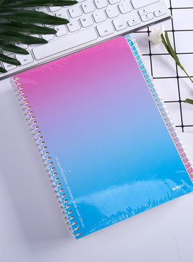 晨光A5单线圈本（彩虹漫步）横线笔记本记事本日记6FN44