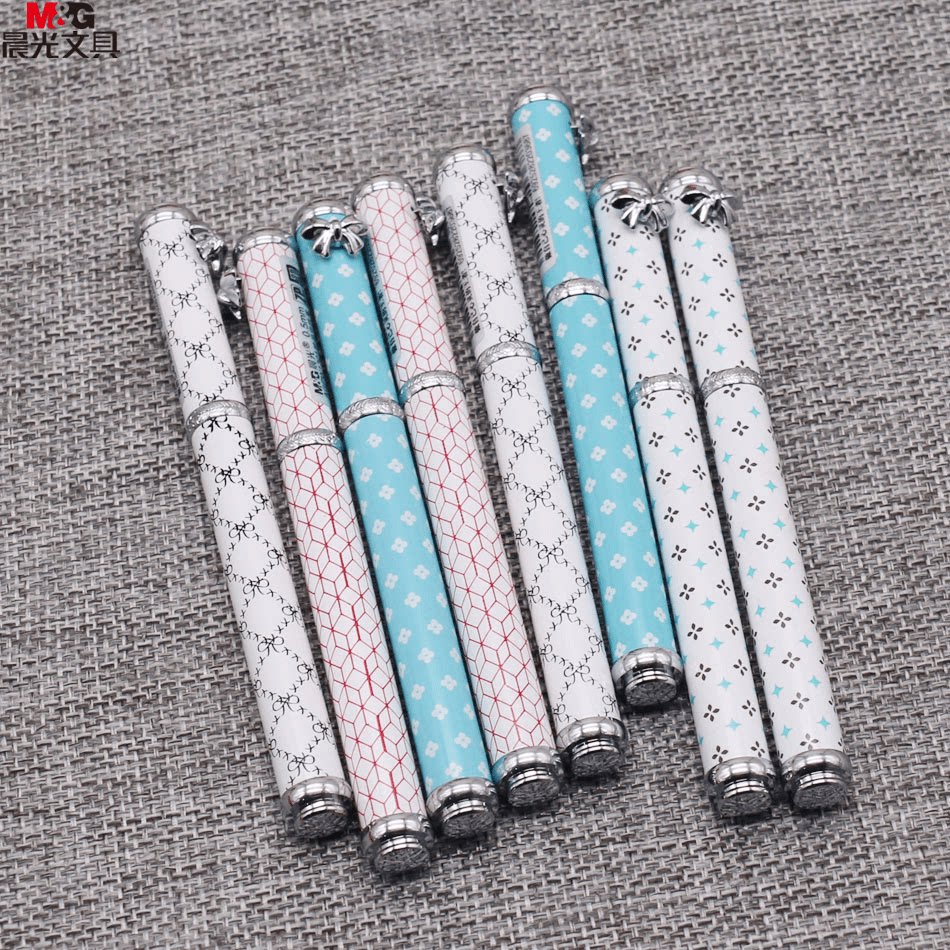 晨光珍品便携金属中性笔网红口袋笔女士袖珍签字笔 学生迷你W130