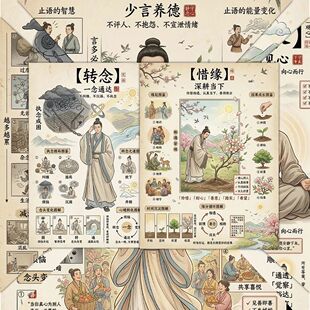 6张悄悄积德的6个方法贴纸修行自我修行与认知悟性和灵性积累福报