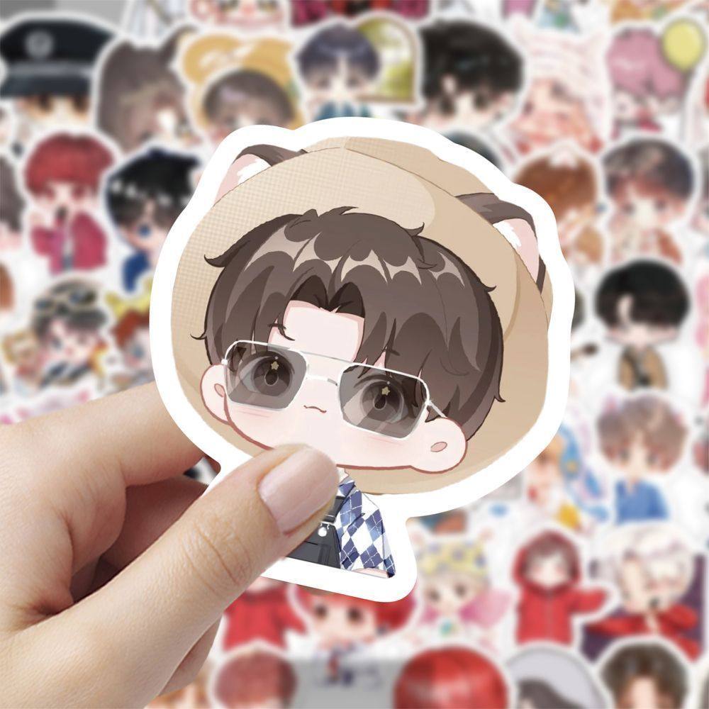 120贴Q版檀健次卡通可爱人物手账小贴画粉丝应援小礼物diy贴防水,文具电教/文化用品/商务用品,贴纸/立体贴纸,淘宝优惠券,粉丝福利购,淘宝优惠卷