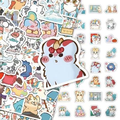 102张有兽焉贴纸可爱卡通贴画个性手机diy手账笔记本防水装饰贴纸