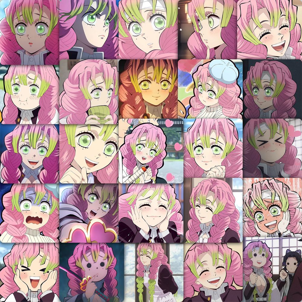 59张甘露寺蜜璃贴纸可爱卡通动漫装饰手机壳笔记本电脑防水贴画