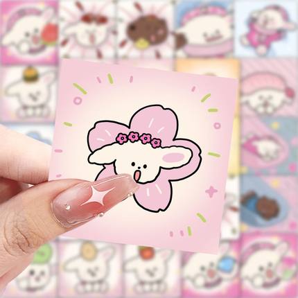 59张可爱小菜狗贴纸高颜值卡通可爱装饰手机壳笔记本电脑防水贴画