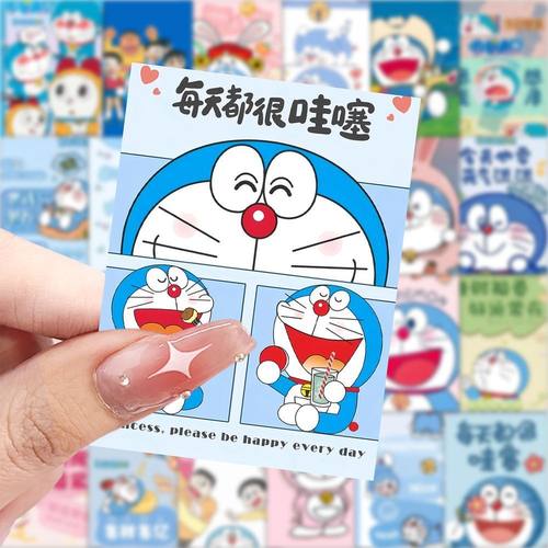 哆啦A梦贴纸日本叮当猫可爱卡通动漫diy手机桌子笔记本手账装饰画