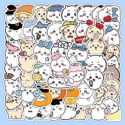 103张吉伊卡哇贴纸卡通可爱人物装饰手机壳笔记本电脑防水贴画diy