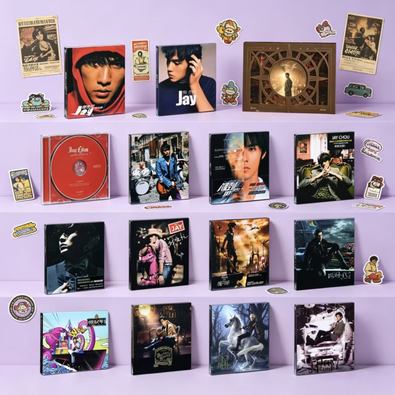 周杰伦专辑歌曲JAY全套正版全套车载cd碟片歌词本生日礼物周边