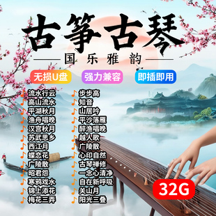 汽车载u盘古筝古琴轻音乐歌曲mp3格式无损音质车用轻纯音乐优盘
