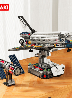 JAKI佳奇积木破晓计划航天飞机儿童益智拼装玩具送男孩子新年礼物