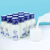 12瓶248克发酵酸奶饮品原味草莓常温营养早餐玻璃瓶学生代餐6瓶