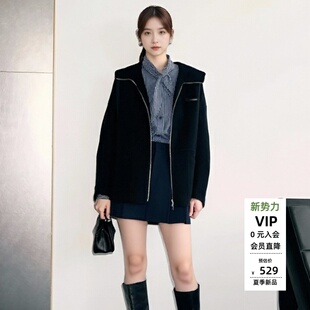 arioseo艾诺丝蕾官方旗舰店正品 连帽卫衣外套AR234151 2025秋冬款