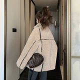 现货！！数据款主推！磨砂麂皮绒皮毛一体短外套1657-P215-K328，女装短外套，浙宝B馆111（原065）