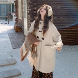 新款现货！数据好主推款！牛角扣加棉加厚毛呢外套1656-P215-328，女装毛呢外套，浙宝B馆111（原065）