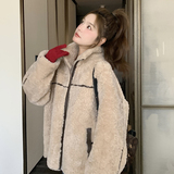 数据好主推！现货！！！磨砂麂皮绒皮毛一体短外套1657-P215-K328，女装短外套，浙宝B馆111（原065）