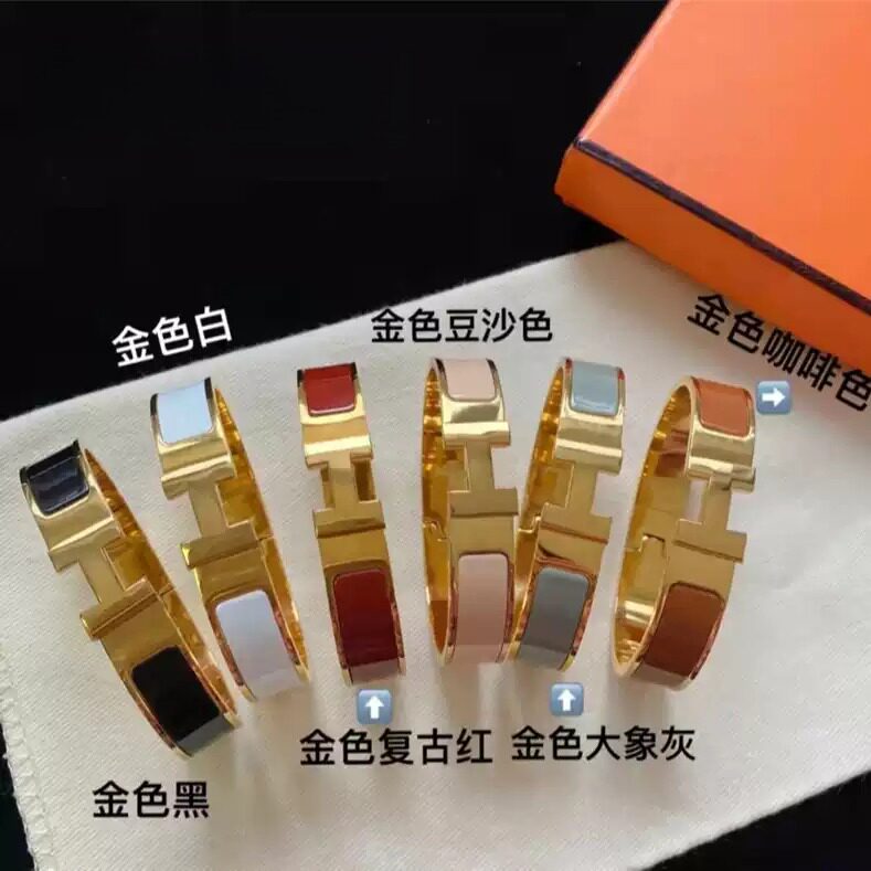 手镯钛潮钢字母H女时51057欧美