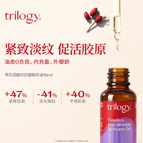 萃乐活匿时抗皱面部精华油养肤