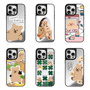 CASETi联名可爱柿子椒熊苹果手机壳硬壳适用iPhone16ProMax萌系卡通创意15Pro磁吸Magsafe防摔14Pro潮牌同款
