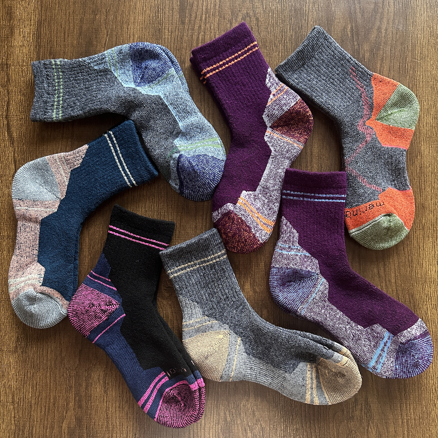 男女75美利奴羊毛袜子徒步袜加厚