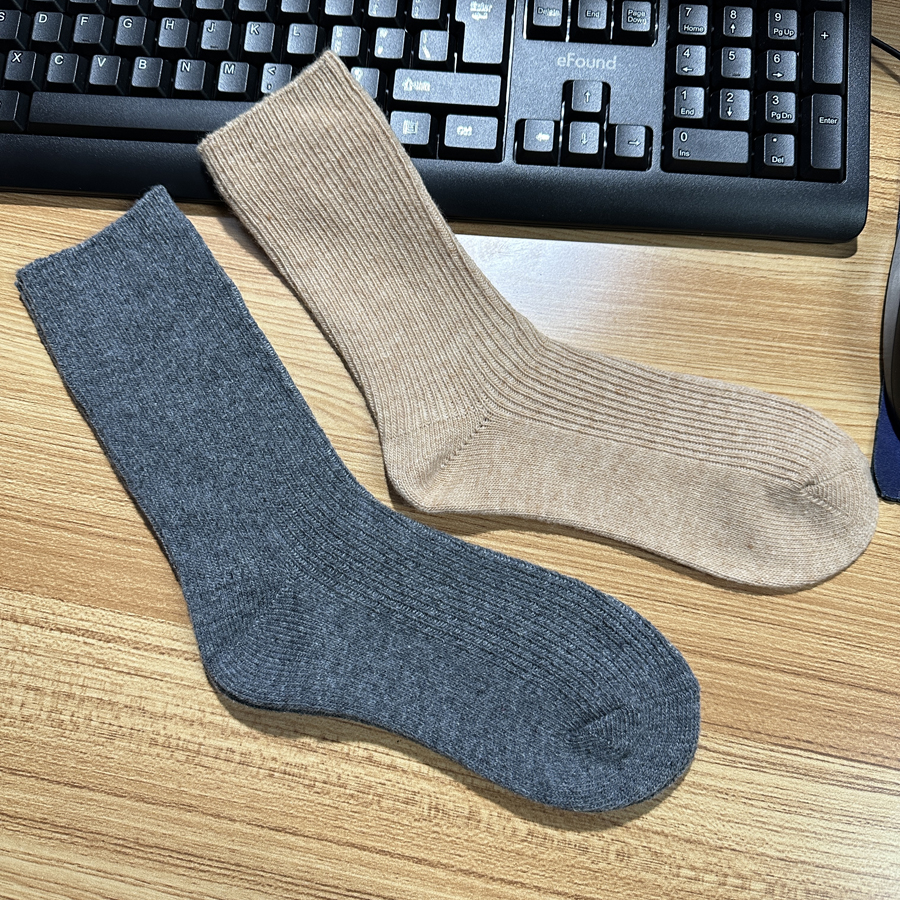 女美利奴羊毛袜子秋冬春薄款60%