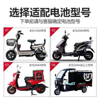 电动车电池48v12ah48v20ah铅酸电瓶60v20ah45ah72v20以旧换新 电动车/配件/交通工具 电动车电池 原图主图