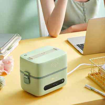 小熊电器(bear)电热饭盒插电式可预约保温双层 dfh-b12k5