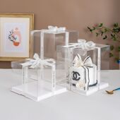 透明蛋糕盒工厂生日蛋糕烘焙包装 盒子 4寸寸8寸10寸单双三层