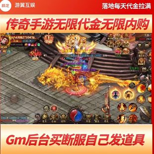 传世传奇手游无限代金内购版gm游戏后台买断服无二次消费神域苍穹