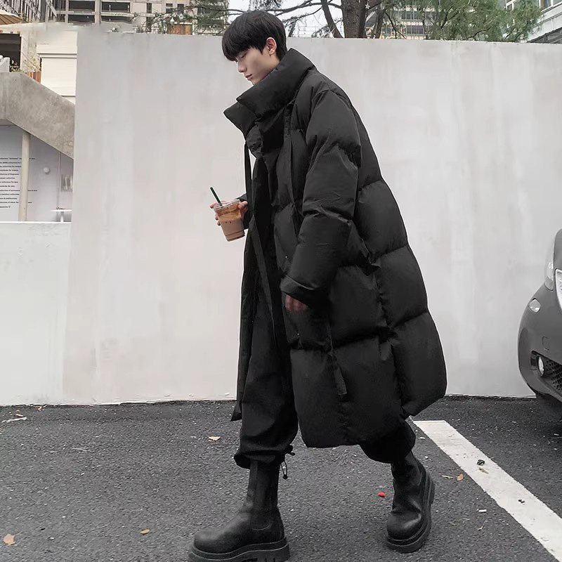 WLOFSD高级感过膝长款羽绒棉服男款潮牌棉衣外套男冬季加厚棉袄子,男装,羽绒服,淘宝优惠券,粉丝福利购,淘宝优惠卷