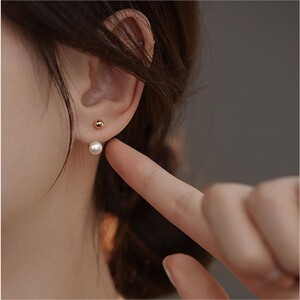 天然珍珠耳环小众·设计师手工制作 · 法式轻奢高级感耳钉