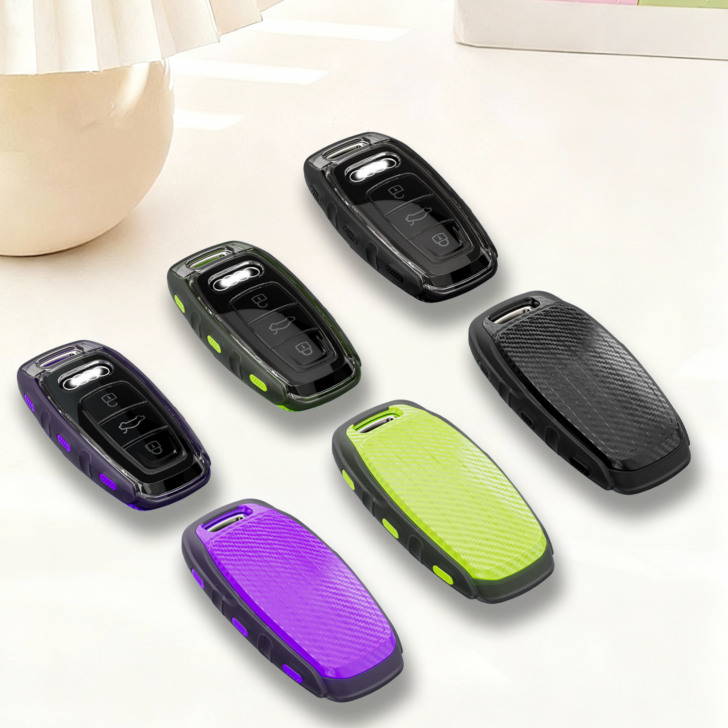 奥迪a6l钥匙套a4l车钥匙壳