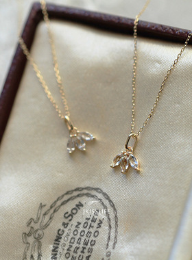 新款法式唯美极细925纯银项链