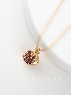 复古轻奢纯银吊坠简约气质项链