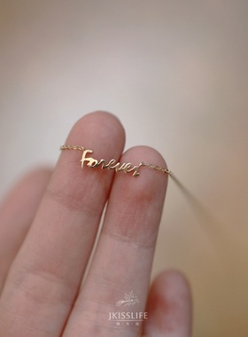 英文气质小众个性锁骨链女友礼物