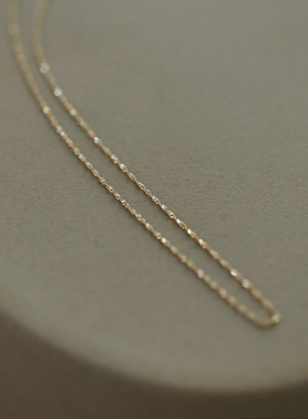 水波可调节素链项链女锁骨链百搭