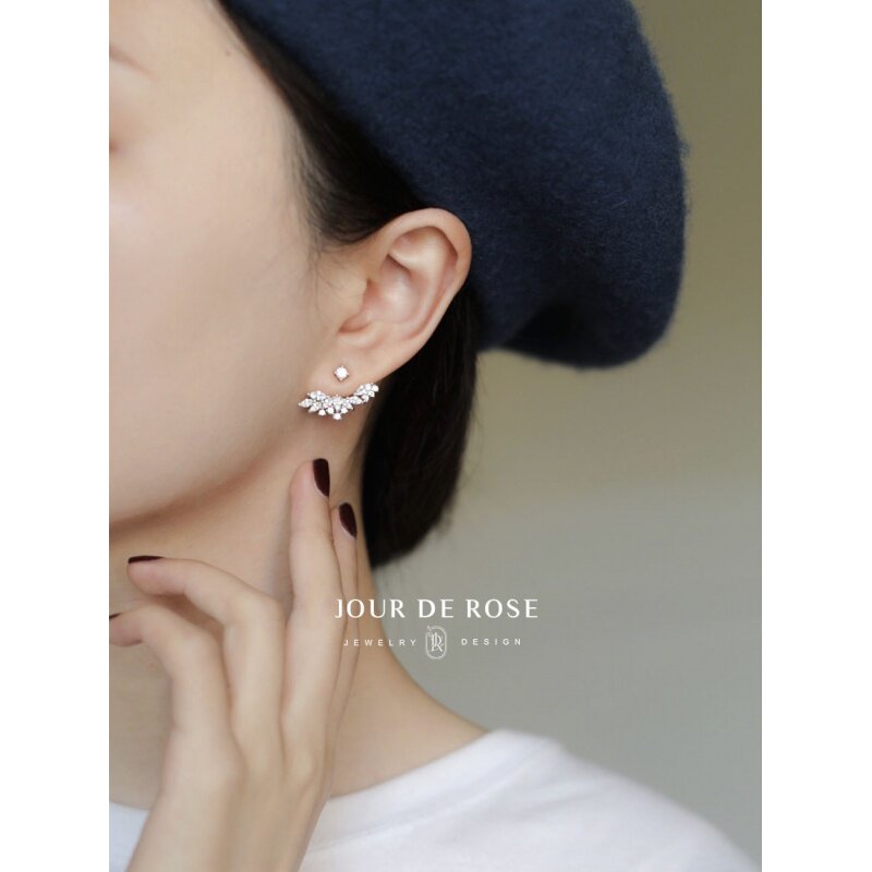 ROMANTIC《小天使》925纯银镀金高级感翅膀耳钉女轻奢高级感耳饰