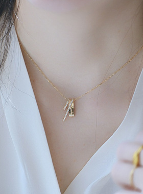 时尚个性百搭不规则多层几何项链