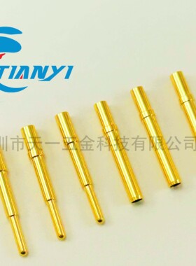 医疗美容连接器1.5冠簧压线端子公母铜针插针pin针插孔插座定制