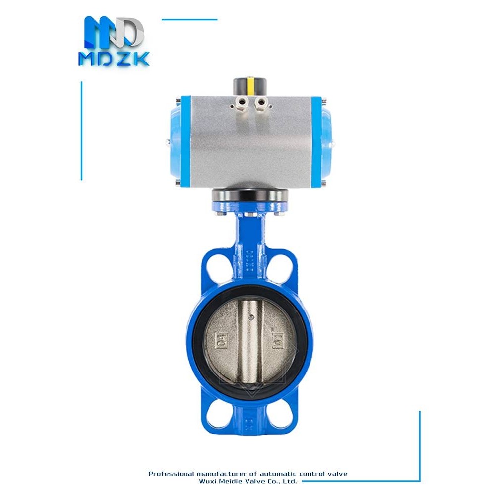 新款MDZK-GT-D671X-10/16Q气动软密封对夹蝶阀 阀门，304不锈钢板