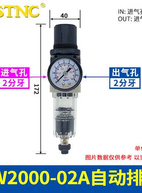 新款STNC索诺天工 过滤调压阀TW2000-02自动排水TW3000-03/TW4000