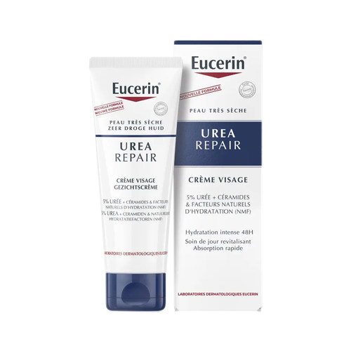 新版28年8月Eucerin优色林5%尿素保湿舒润面部深度滋养面霜50ml