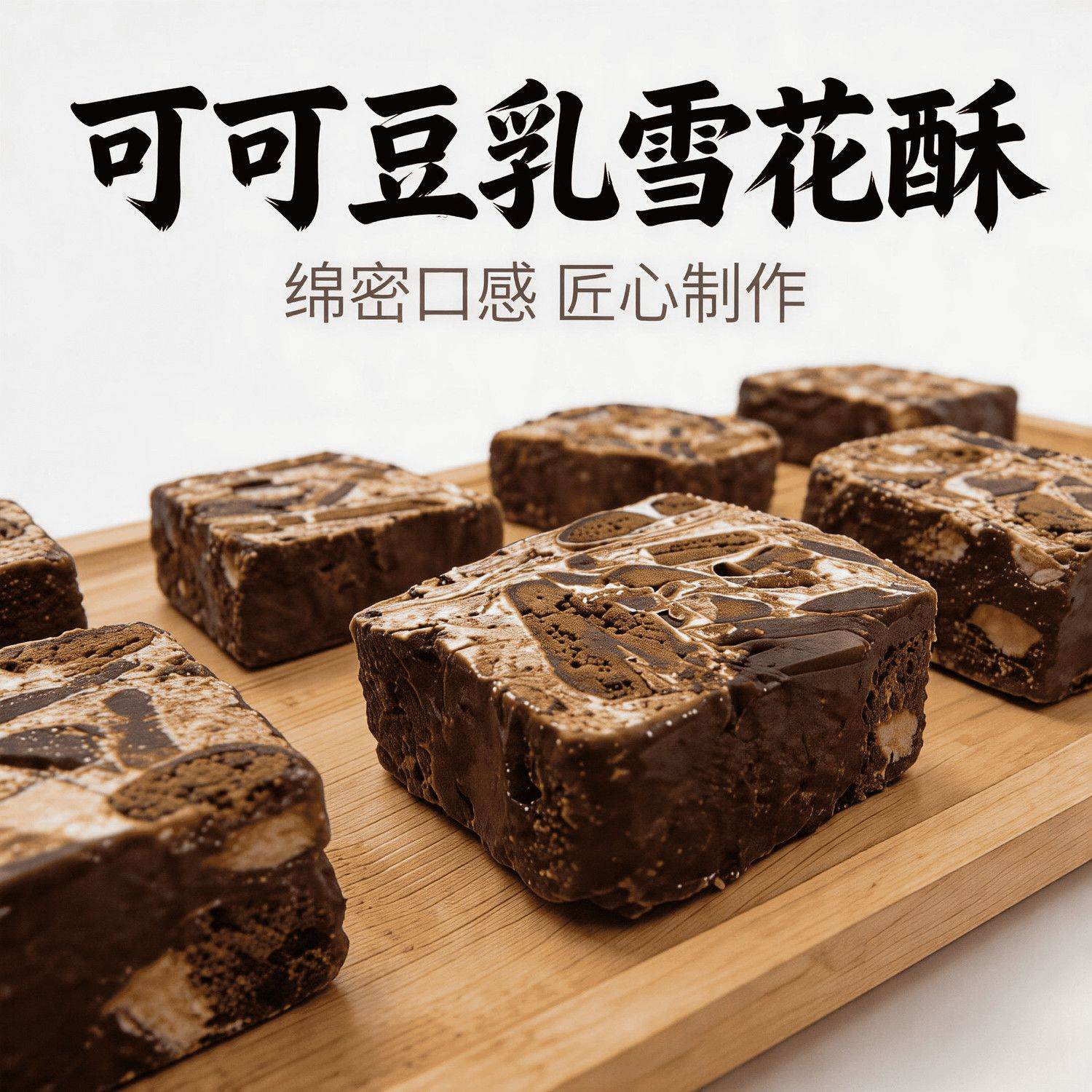 可可豆乳雪花酥酥心糖奶香味低甜网红巧克力宿舍囤货解馋零食