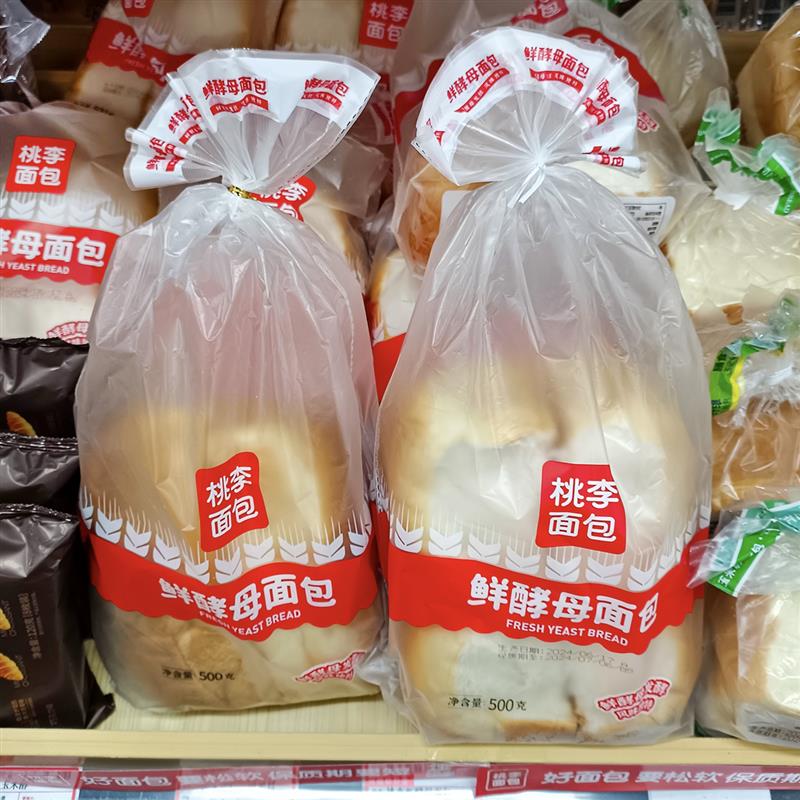 桃李鲜酵母面包东北老式怀旧手撕软面包500g/袋早餐夜宵代餐零食
