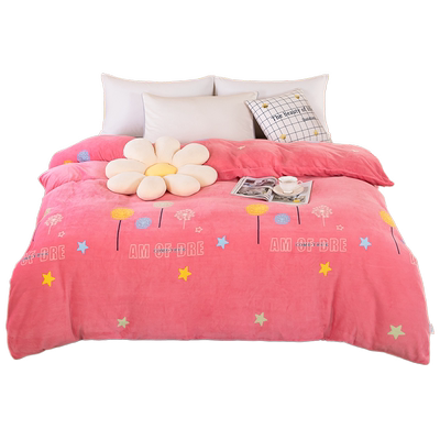 牛奶绒被套罩学生宿舍儿童褥子套