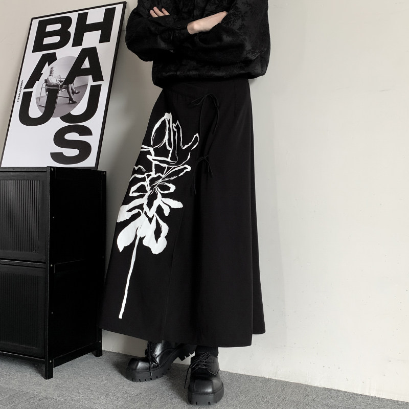 新中式男装高级感马面裙清冷感禅意穿搭国潮复古大码改良版半身裙