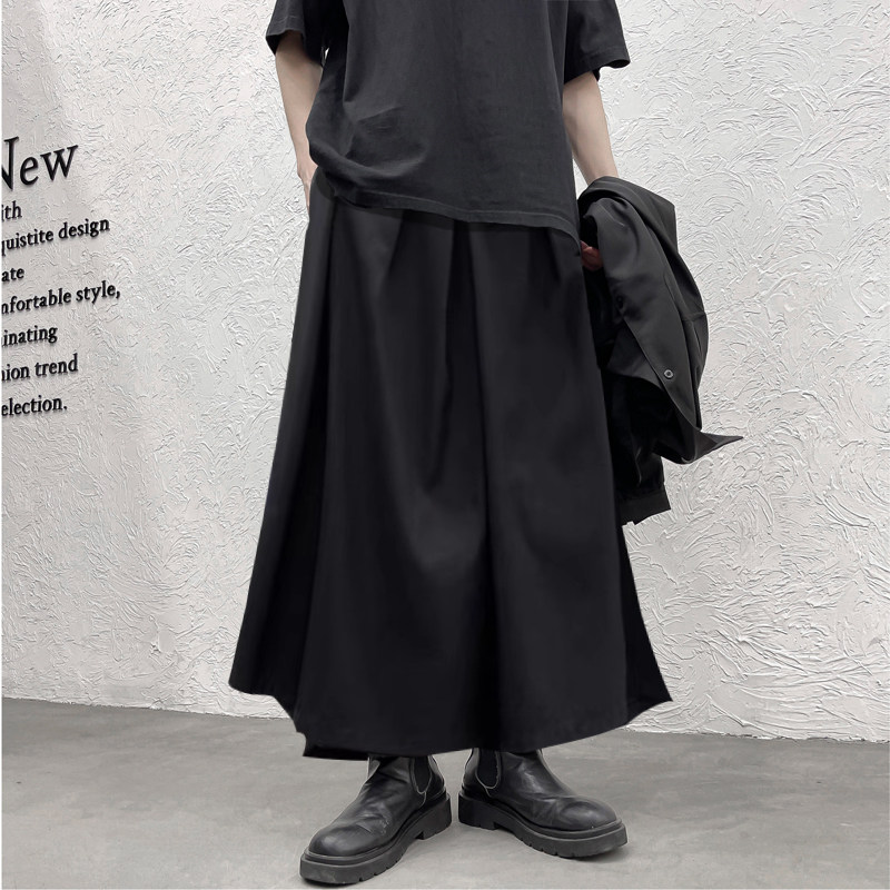 新中式男装国风裙裤男款大码日系复古剑道裤宽松阔腿唐装汉服裤子,男装,羽绒服,淘宝优惠券,粉丝福利购,淘宝优惠卷