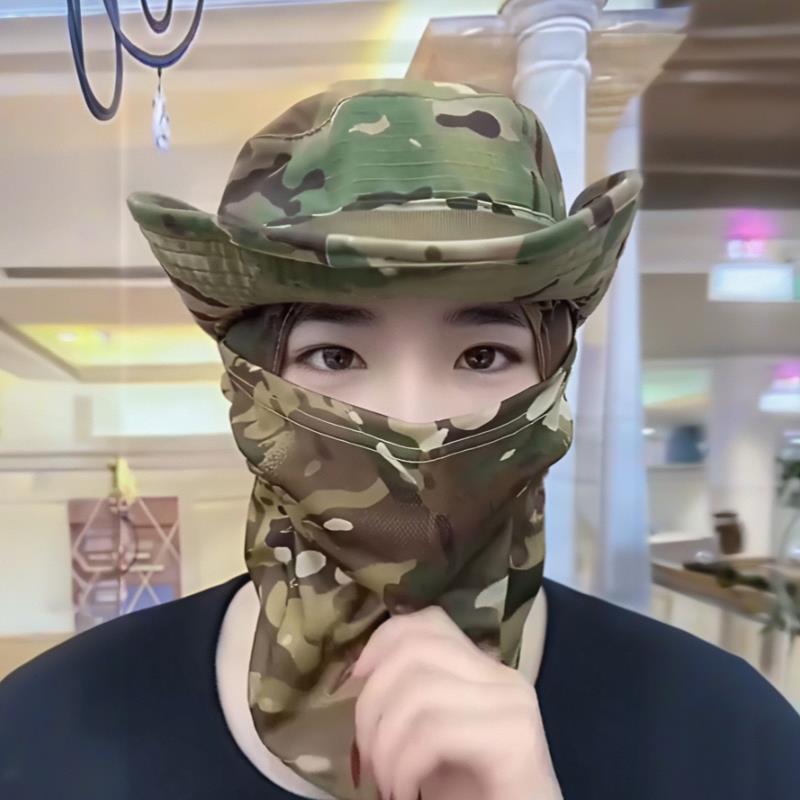 2025新款全遮防晒迷彩帽
