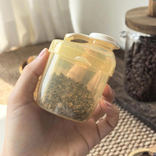 咖啡粉储存罐分装罐食品级pp材质密封罐防潮罐上班上学便携收纳瓶