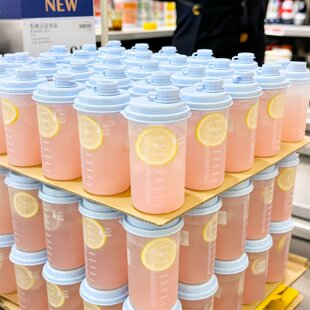 冷泡杯冷萃杯便携大容量随身杯带刻度随手杯咖啡奶茶冷泡茶杯夏季