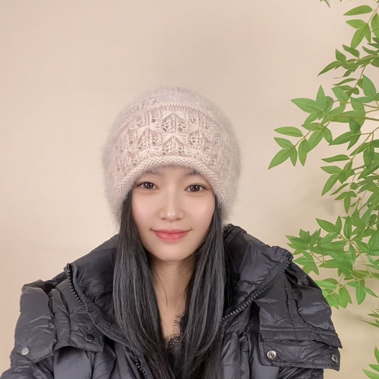 秋冬新款帽子立体提花双层加厚抽绳堆堆帽时尚保暖百搭女帽贝雷帽